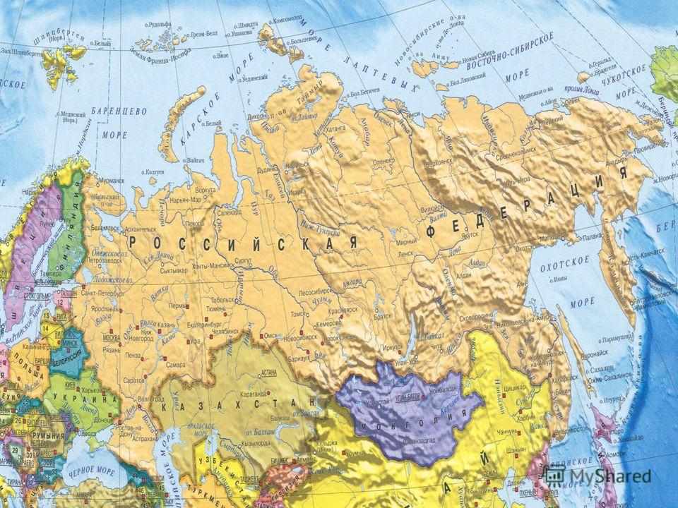 тундра на карте россии