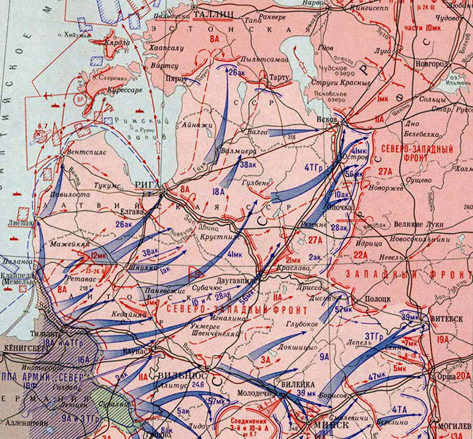 Прибалтийская военная операция июнь-июль 1941